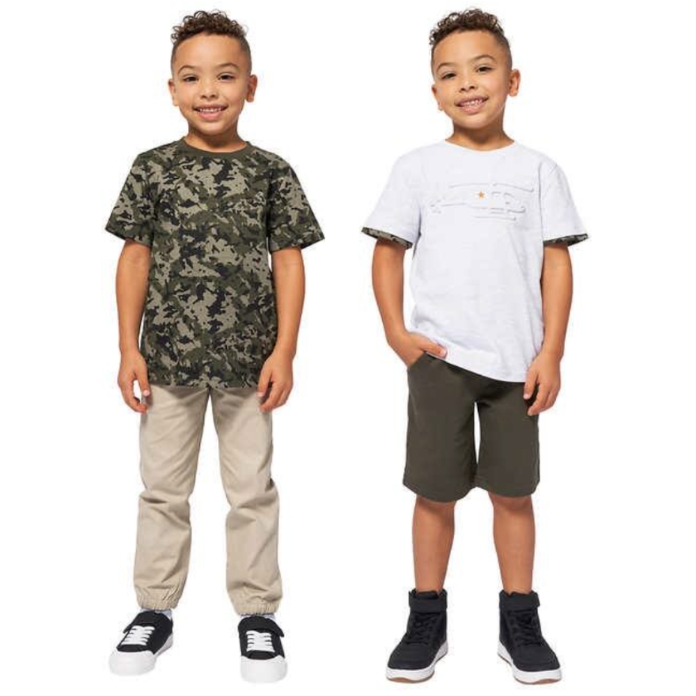 Kids Headquarters Outfit 3-Piece Set T-Shirts Jogger Graphic Camo 3T (No Shorts)